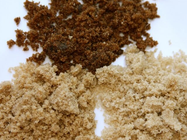 Brown sugar of different shades