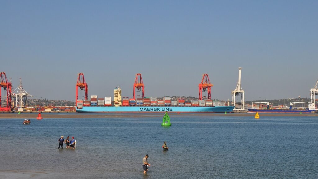 Container cranes at Durban harbour