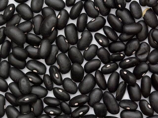 Dried black kidney beans in bulk