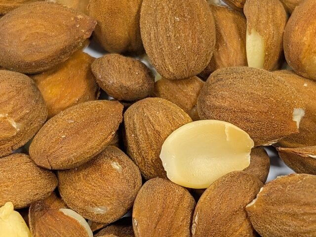 Shelled almond kernels in bulk